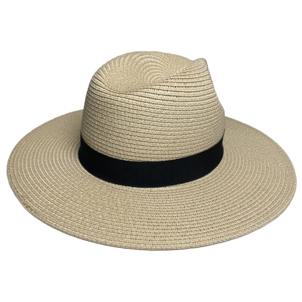 Cupshe Black Band Wide Brim Straw Hat or Panama Hat (NWT) - Picture 7 of 9